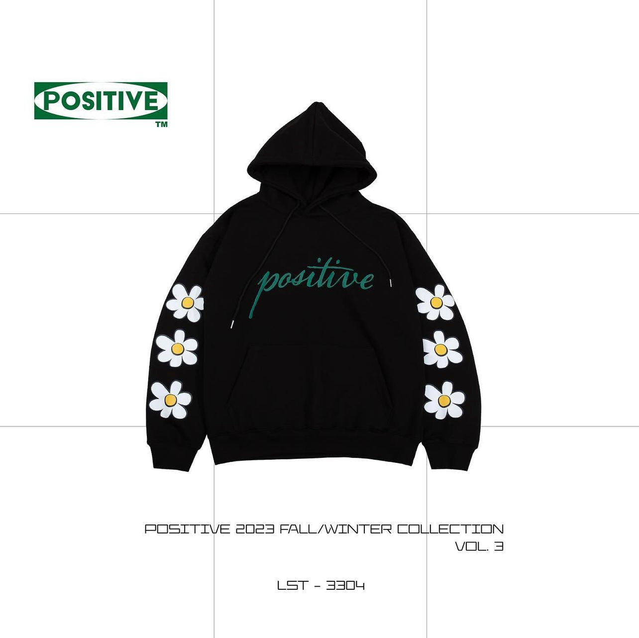 POSITIVE SLEEVE FLOWER Hoodie