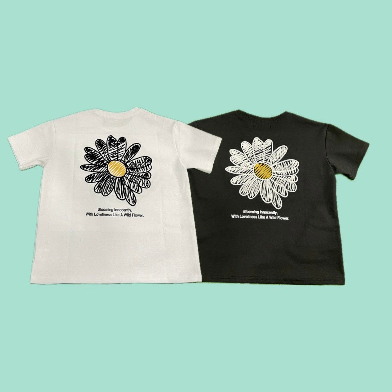 NoiR_ Daisy 刺繍 半袖Tシャツ キッズサイズ