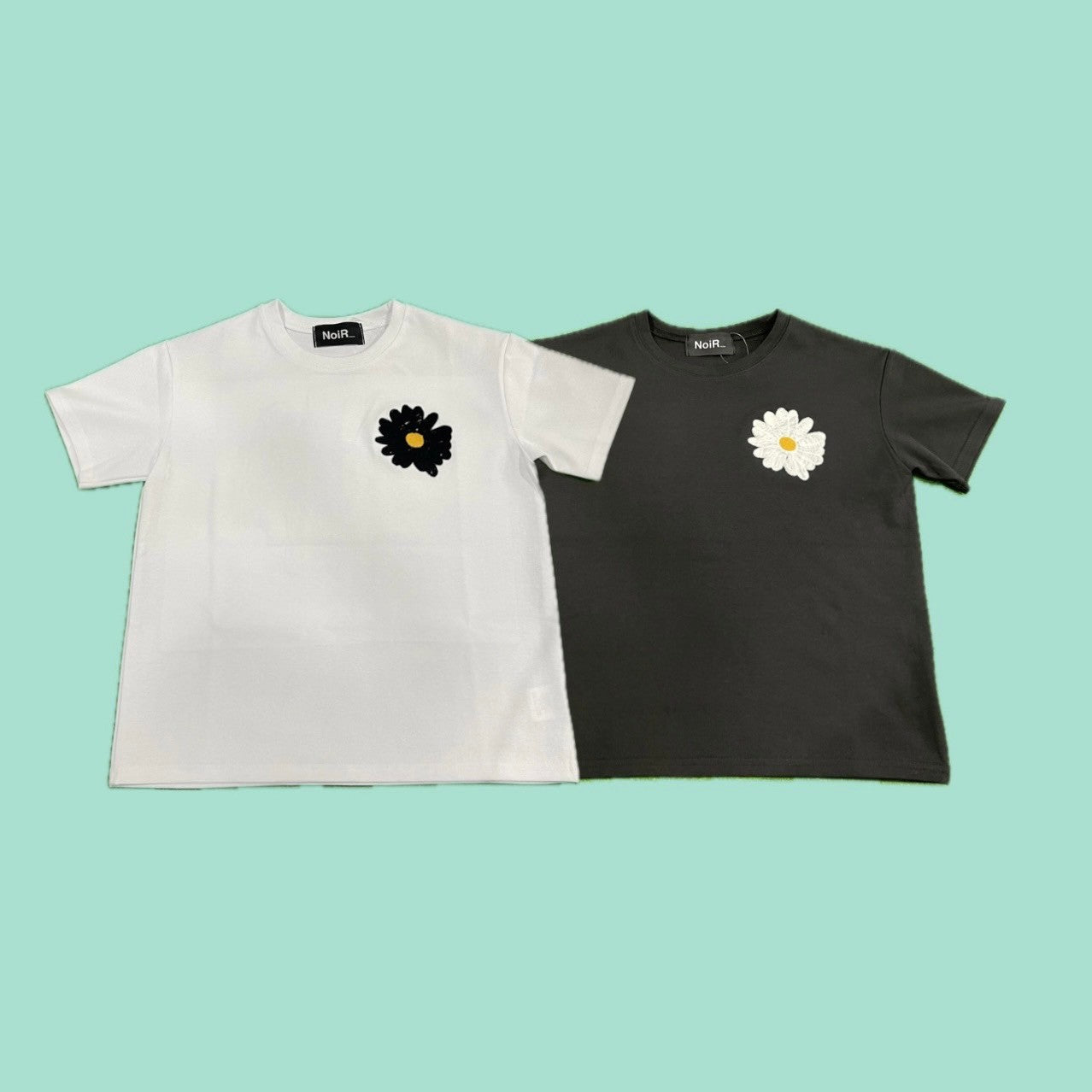 NoiR_ Daisy 刺繍 半袖Tシャツ キッズサイズ