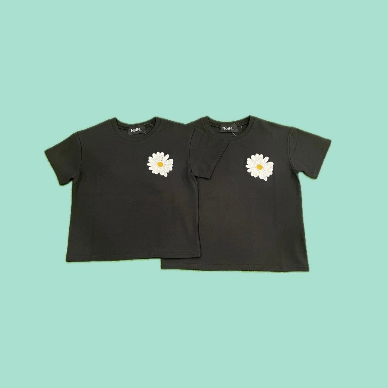 NoiR_ Daisy 刺繍 半袖Tシャツ キッズサイズ