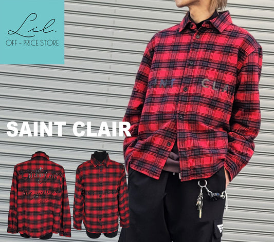 SAINT CLAIR セイントクレール チェックシャツ リルオフプライス