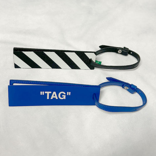 OFF-WHITE leather Name Tag